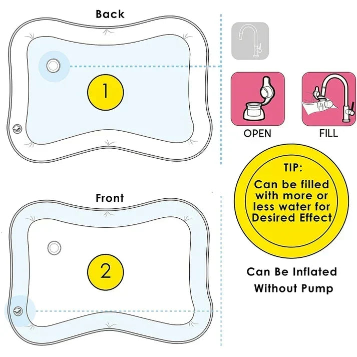 Inflatable Water Tummy Time Mat for Babies – Sensory Play