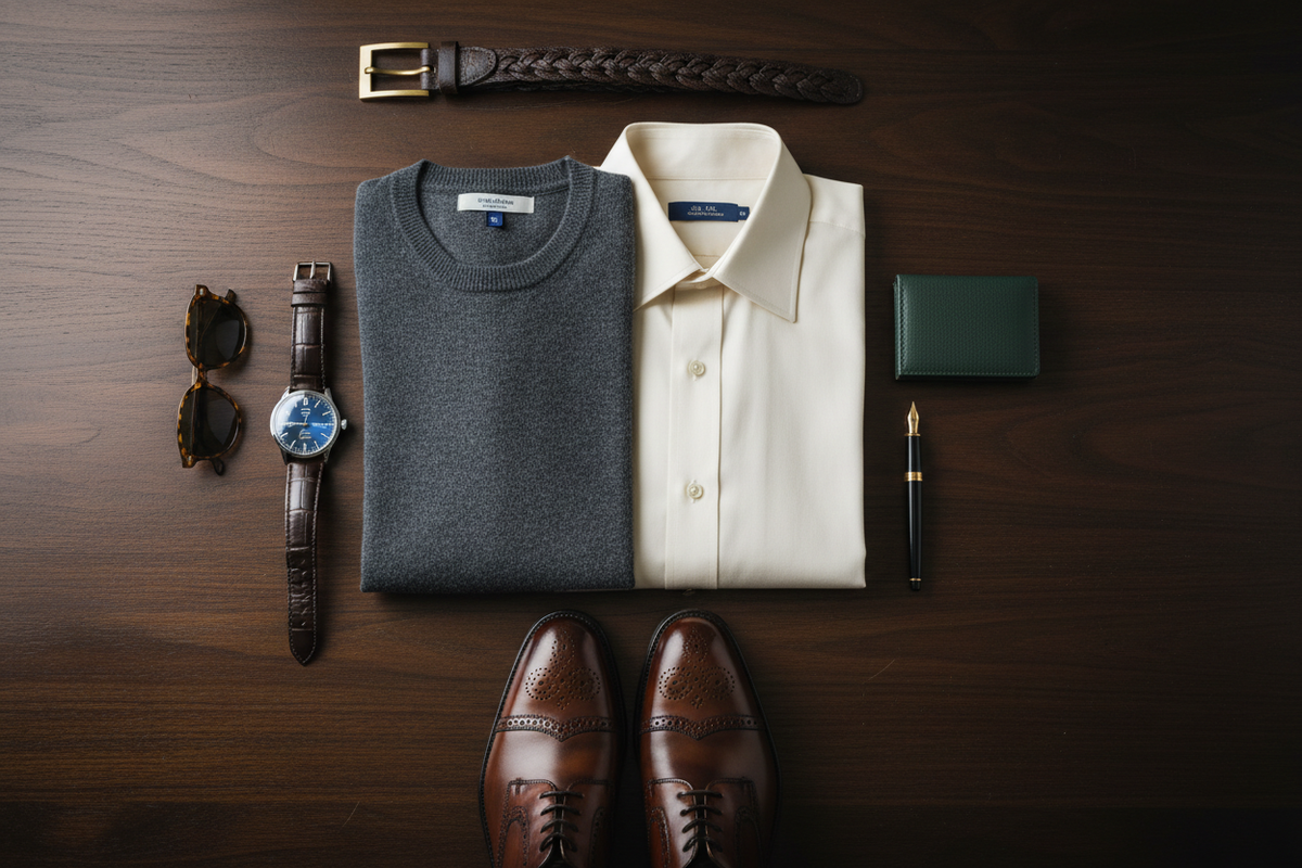 Men's Fashion Flat Lay
